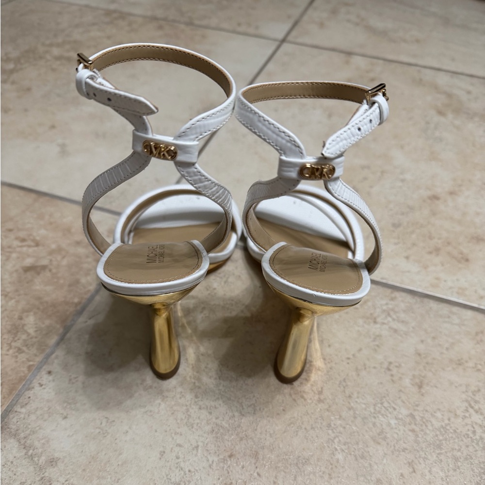 Michael Kors - White Strappy Heels - Picture 4 of 5
